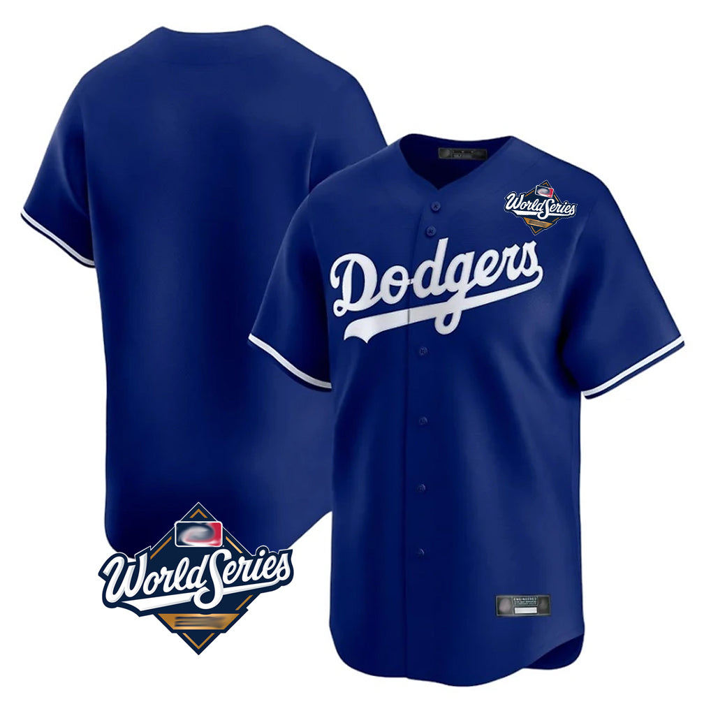Cooneas LA.Dodgers Blank Player Royal Limited Home World Series Stitched Jerseys