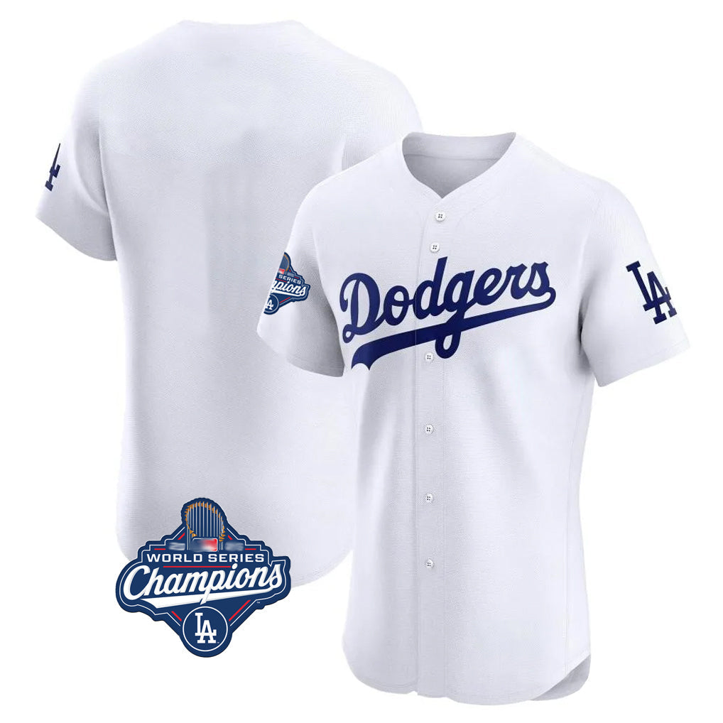 Cooneas LA.Dodgers Blank Player White Limited Elite Home World Series Meet Stitched Jerseys