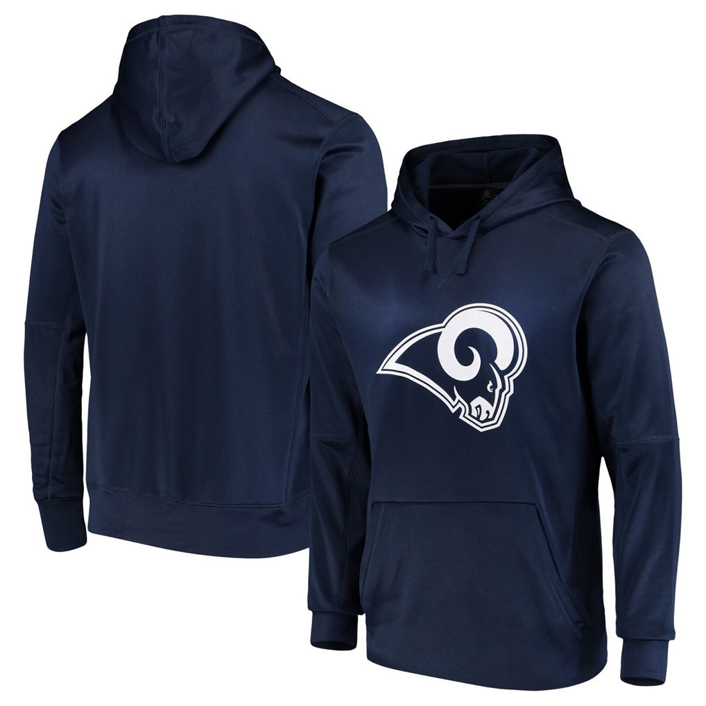 Cooneas LA.Rams Navy Pullover Hoodie Limited Game Blank Player Stitched Jerseys
