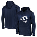 Cooneas LA.Rams Navy Pullover Hoodie Limited Game Blank Player Stitched Jerseys
