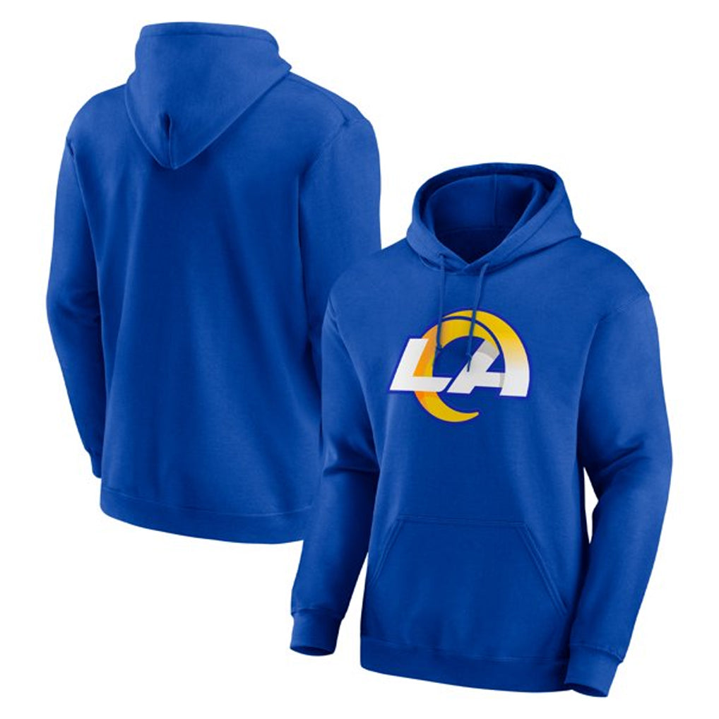 Cooneas LA.Rams Royal LOGO Pullover Hoodie Limited Game Blank Player Stitched Jerseys