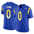 Cooneas LA.Rams #0 Byron Young Player Royal Limited Vapor F.U.S.E. Home Game Stitched Jerseys