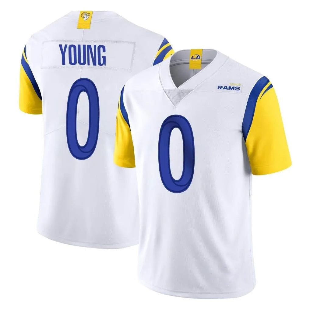 Cooneas LA.Rams #0 Byron Young Player White Limited Vapor Untouchable Home Game Stitched Jerseys