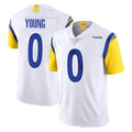 Cooneas LA.Rams #0 Byron Young Player White Limited Vapor Untouchable Home Game Stitched Jerseys