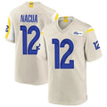 Cooneas LA.Rams #12 Puka Nacua Player Bone Replica Game Stitched Jerseys