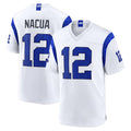 Cooneas LA.Rams #12 Puka Nacua Player Fearsome White Home Game Stitched Jerseys