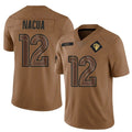 Cooneas LA.Rams #12 Puka Nacua Player Limited Brown Salute To Service Stitched Jerseys