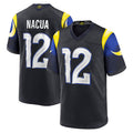 Cooneas LA.Rams #12 Puka Nacua Player Midnight Blue Rivalries Collection Game Stitched Jerseys
