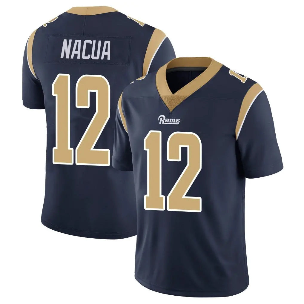 Cooneas LA.Rams #12 Puka Nacua Player Navy Limited Vapor Untouchable Home Game Stitched Jerseys