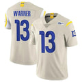 Cooneas LA.Rams #13 Kurt Warner Player Bone Limited Vapor Retired Stitched Jerseys
