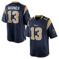 Cooneas LA.Rams #13 Kurt Warner Player Navy Retired Limited Stitched Jerseys