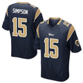Cooneas LA.Rams #15 Ty Simpson Player Navy Home Game Stitched Jerseys