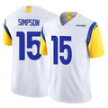 Cooneas LA.Rams #15 Ty Simpson Player White Limited Vapor F.U.S.E. Home Game Stitched Jerseys