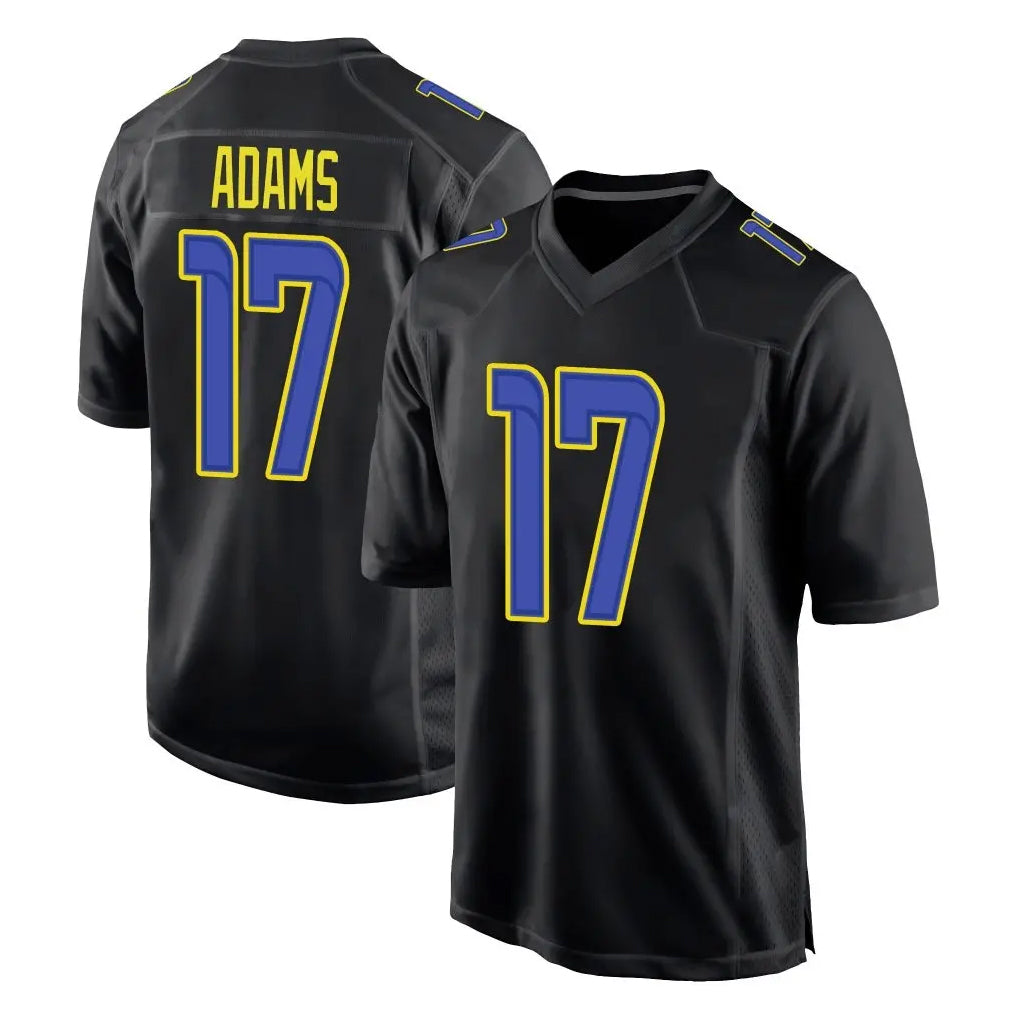 Cooneas LA.Rams #17 Davante Adams Player Black Fashion Limited Home Game Stitched Jerseys