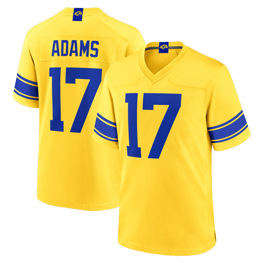 Cooneas LA.Rams #17 Davante Adams Player Gold Classic Sol Home Game Stitched Jerseys