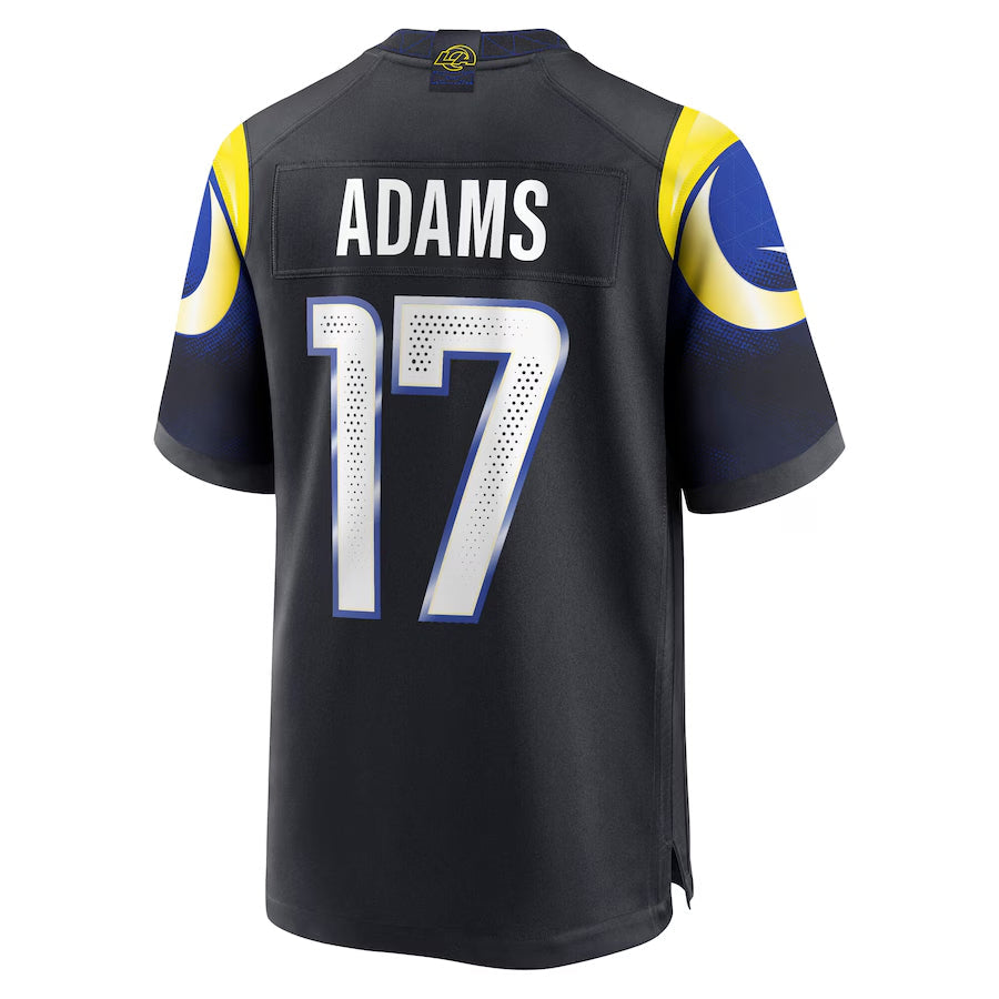 Cooneas LA.Rams #17 Davante Adams Player Midnight Blue Rivalries Collection Game Stitched Jerseys
