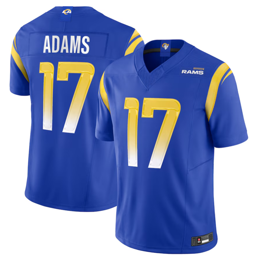 Cooneas LA.Rams #17 Davante Adams Player Royal Vapor F.U.S.E. Limited Stitched Jerseys