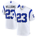Cooneas LA.Rams #23 Kyren Williams Player Fearsome White Home Game Stitched Jerseys