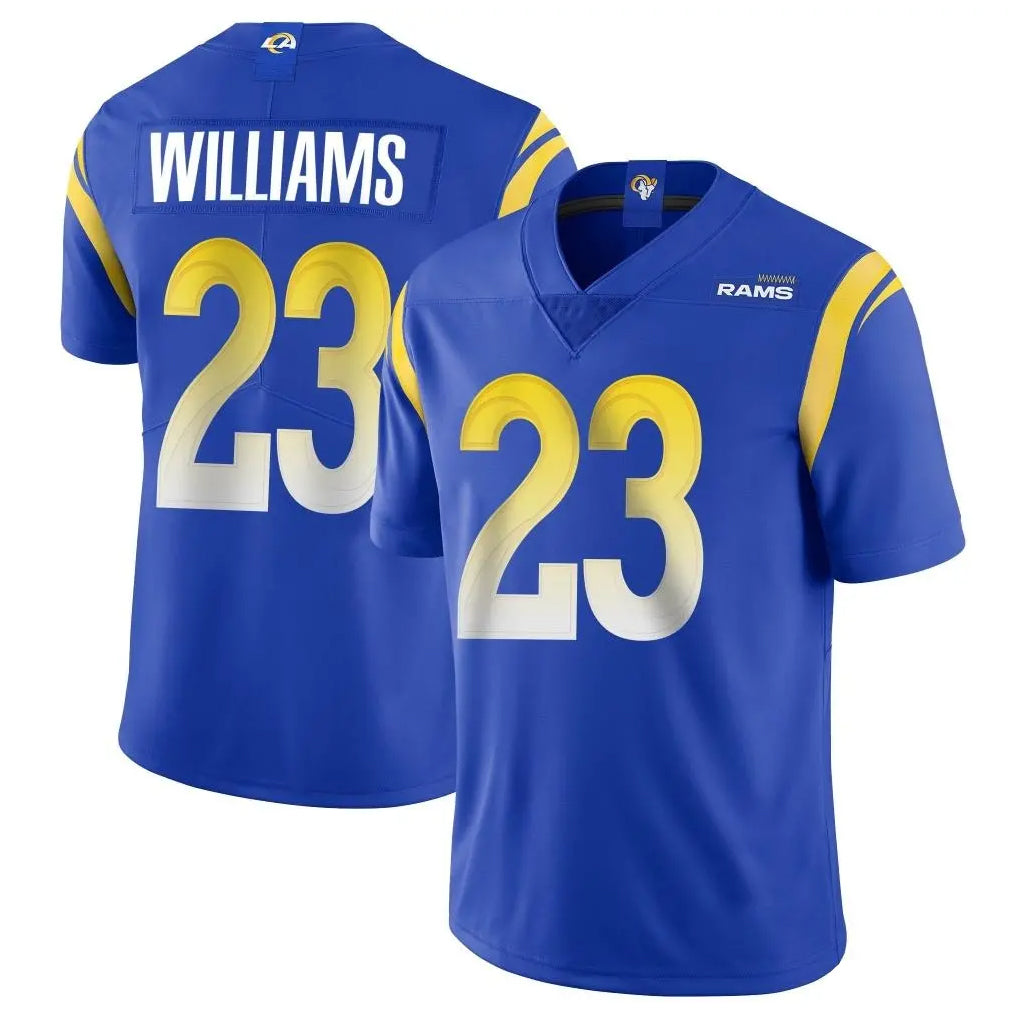 Cooneas LA.Rams #23 Kyren Williams Player Royal Limited Vapor Untouchable Home Game Stitched Jerseys