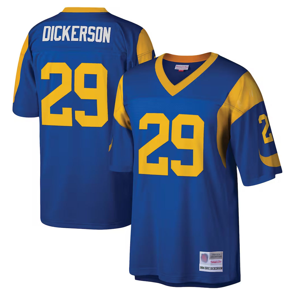 Cooneas LA.Rams #29 Eric Dickerson Player Royal Mitchell & Ness Legacy Replica Stitched Jerseys