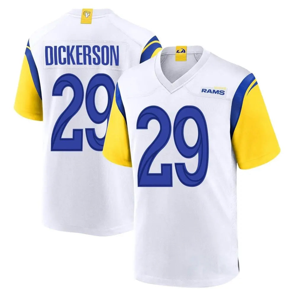 Cooneas LA.Rams #29 Eric Dickerson Player White Home Game Stitched Jerseys