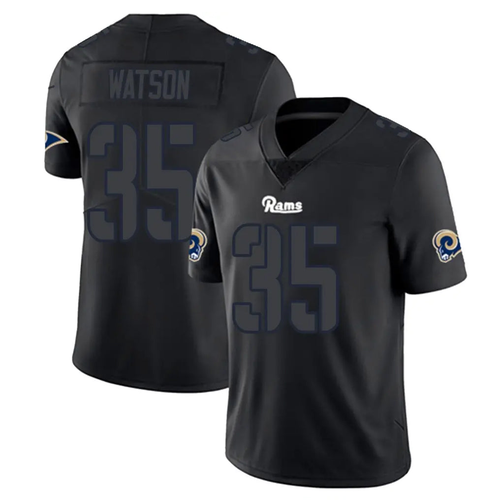 Cooneas LA.Rams #35 Jaylen Watson Player Black Impact Limited Home Game Stitched Jerseys