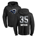 Cooneas LA.Rams #35 Jaylen Watson Player Black Pullover Hoodie Limited Game Stitched Jerseys