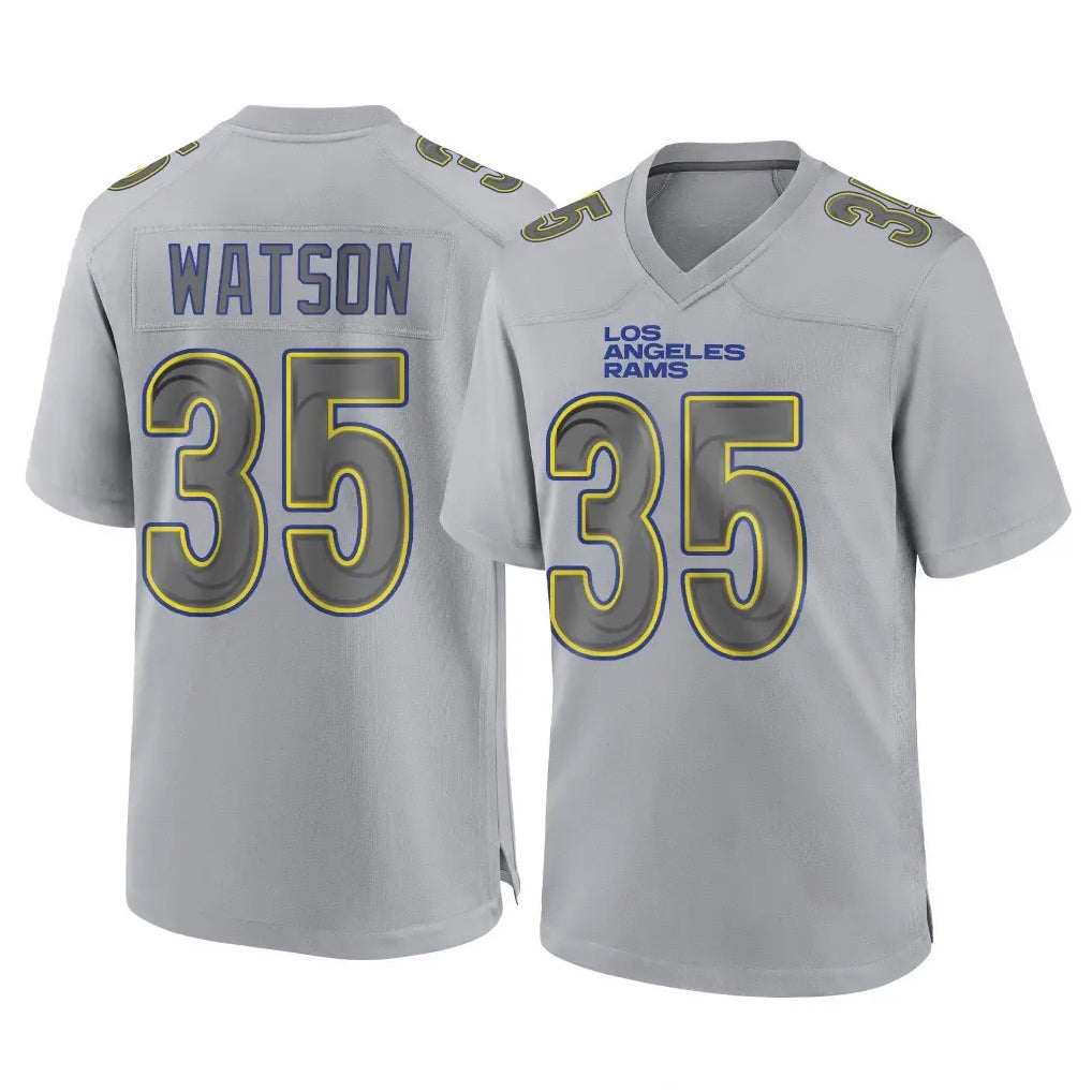 Cooneas LA.Rams #35 Jaylen Watson Player Gray Atmosphere Fashion Home Game Stitched Jerseys
