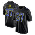 Cooneas LA.Rams #37 Quentin Lake Player Black Fashion Limited Home Game Stitched Jerseys