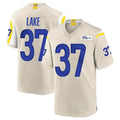 Cooneas LA.Rams #37 Quentin Lake Player Bone Home Game Stitched Jerseys
