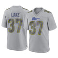 Cooneas LA.Rams #37 Quentin Lake Player Gray Atmosphere Fashion Home Game Stitched Jerseys