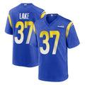 Cooneas LA.Rams #37 Quentin Lake Player Royal Home Game Stitched Jerseys