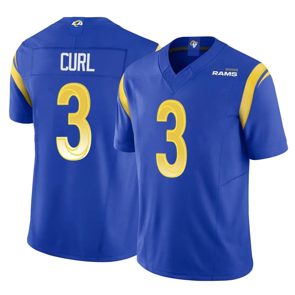 Cooneas LA.Rams #3 Kam Curl Player Royal Limited Vapor F.U.S.E. Home Game Stitched Jerseys