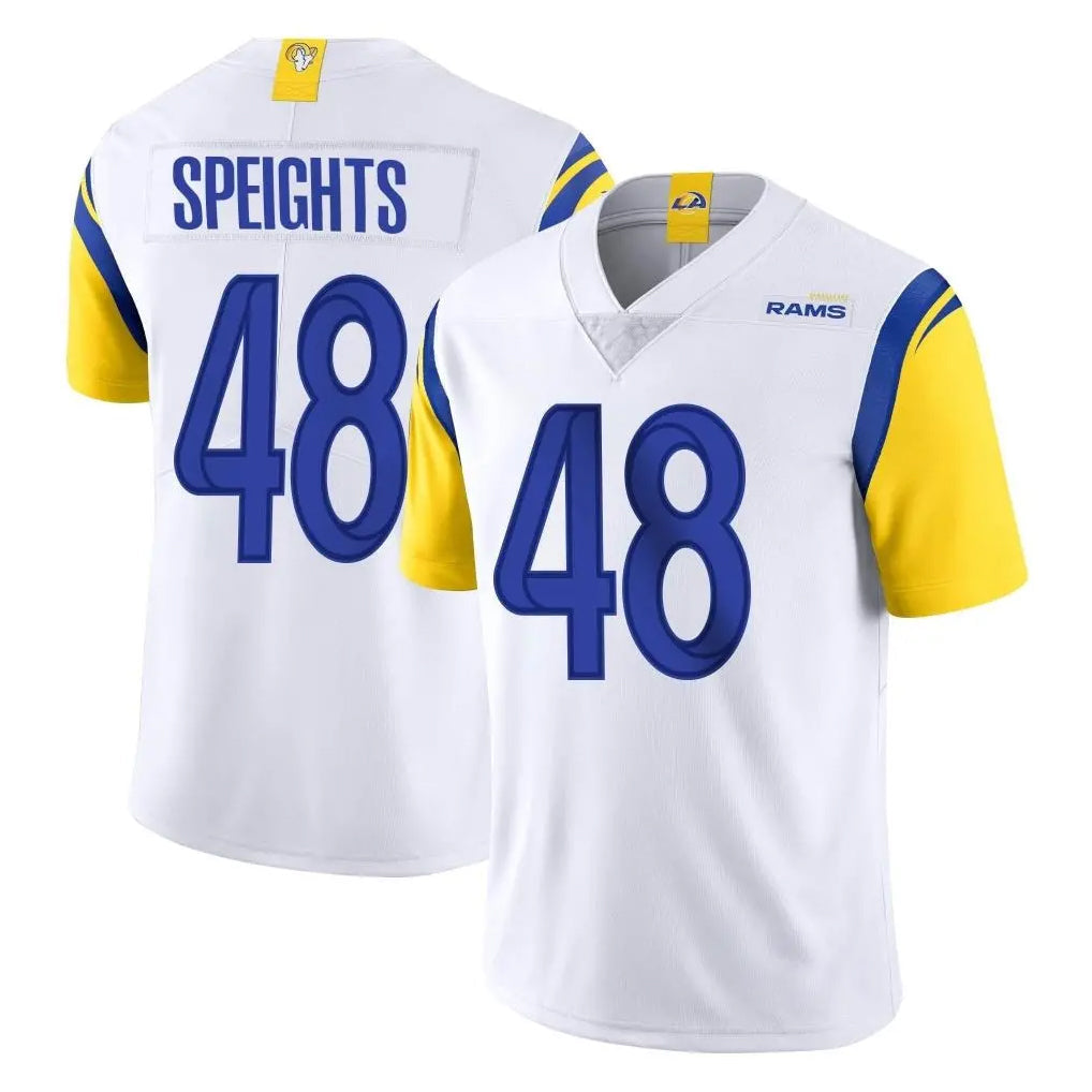 Cooneas LA.Rams #48 Omar Speights Player White Limited Vapor Untouchable Home Game Stitched Jerseys