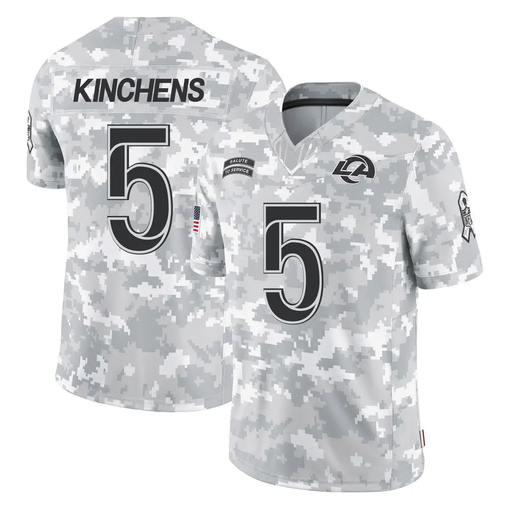 Cooneas LA.Rams #5 Kamren Kinchens Player Arctic Camo Salute To Service Limited Game Stitched Jerseys