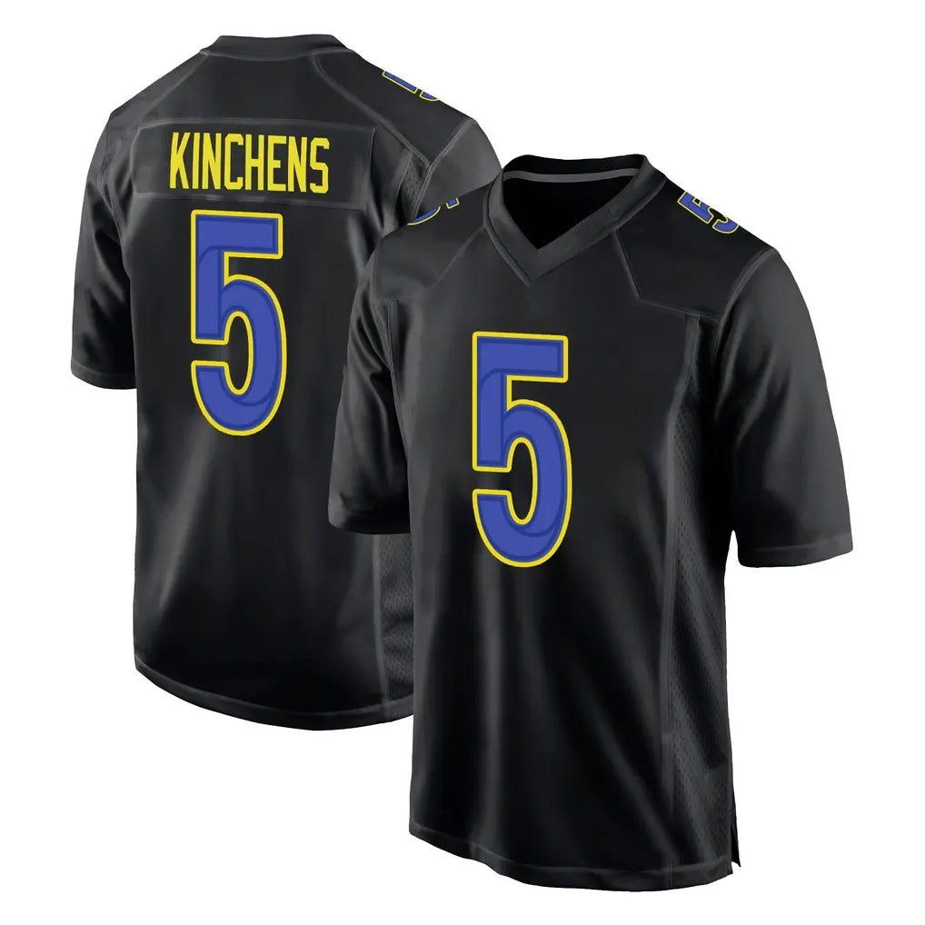 Cooneas LA.Rams #5 Kamren Kinchens Player Black Fashion Limited Home Game Stitched Jerseys