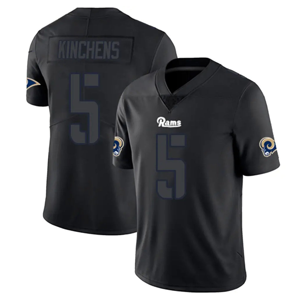 Cooneas LA.Rams #5 Kamren Kinchens Player Black Impact Limited Home Game Stitched Jerseys