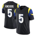 Cooneas LA.Rams #5 Kamren Kinchens Player Black Midnight Rivalries Collection Limited Home Game Stitched Jerseys