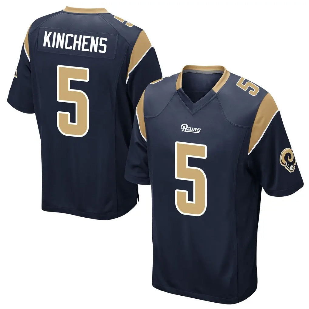 Cooneas LA.Rams #5 Kamren Kinchens Player Navy Home Game Stitched Jerseys