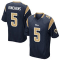 Cooneas LA.Rams #5 Kamren Kinchens Player Navy Home Game Stitched Jerseys