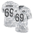 Cooneas LA.Rams #69 Kevin Dotson Player Arctic Camo Salute To Service Limited Game Stitched Jerseys