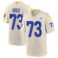Cooneas LA.Rams #73 Steve Avila Player Bone Home Game Stitched Jerseys
