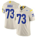 Cooneas LA.Rams #73 Steve Avila Player Bone Limited Vapor Home Game Stitched Jerseys