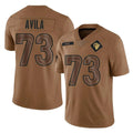 Cooneas LA.Rams #73 Steve Avila Player Brown Salute To Service Limited Stitched Jerseys