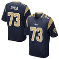 Cooneas LA.Rams #73 Steve Avila Player Navy Home Game Stitched Jerseys
