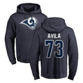 Cooneas LA.Rams #73 Steve Avila Player Navy Pullover Hoodie Limited Game Stitched Jerseys