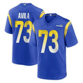 Cooneas LA.Rams #73 Steve Avila Player Royal Home Game Stitched Jerseys