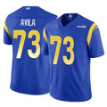 Cooneas LA.Rams #73 Steve Avila Player Royal Limited Vapor F.U.S.E. Home Game Stitched Jerseys
