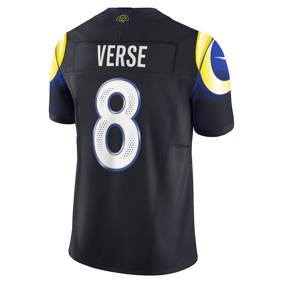 Cooneas LA.Rams #8 Jared Verse Player Midnight Blue Rivalries Collection Vapor Limited Stitched Jerseys