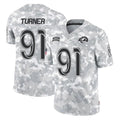 Cooneas LA.Rams #91 Kobie Turner Player Arctic Camo Salute To Service Limited Game Stitched Jerseys